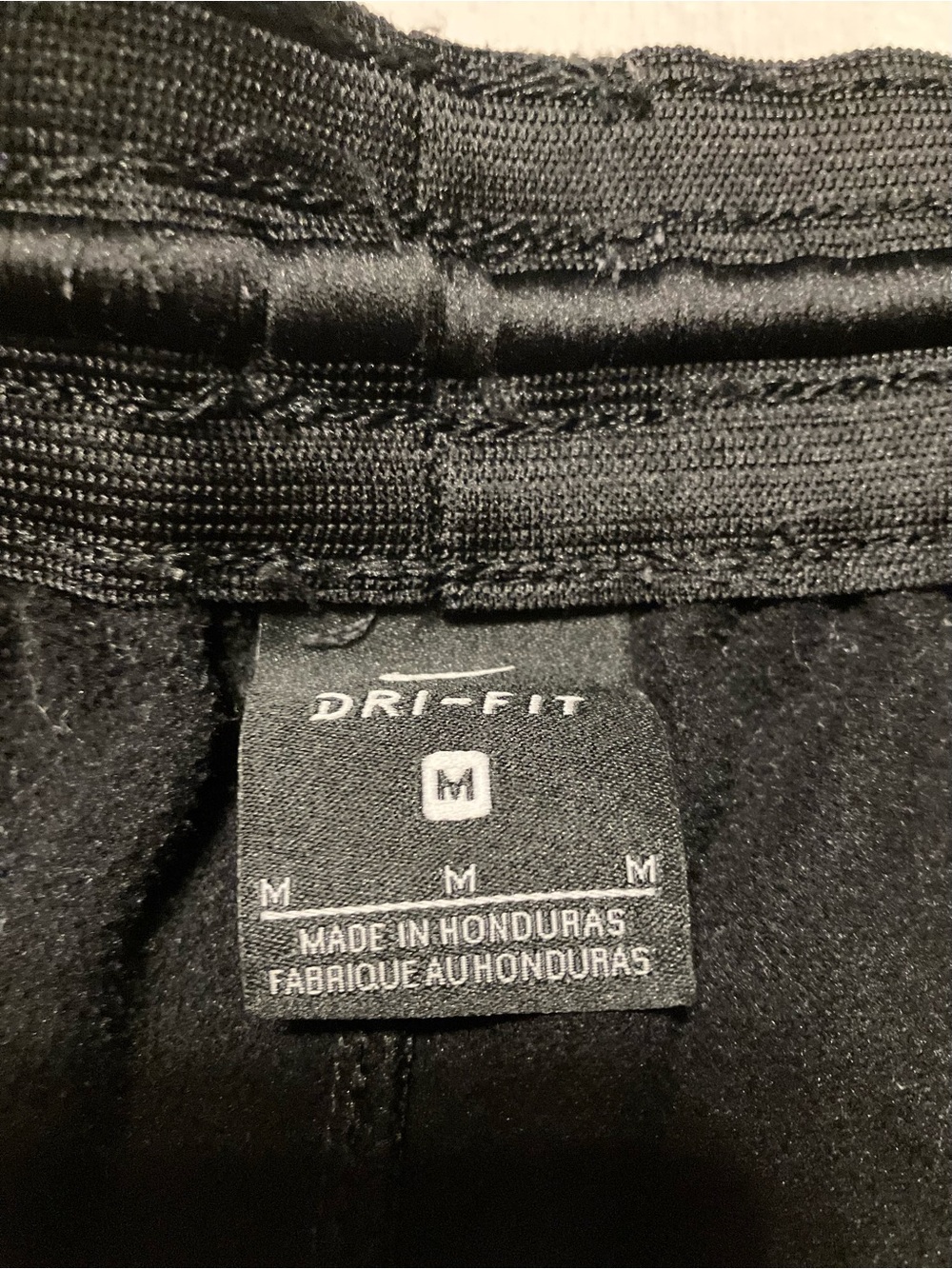 Nike Black Athletic Pants with White Swoosh - Picture 4 of 4